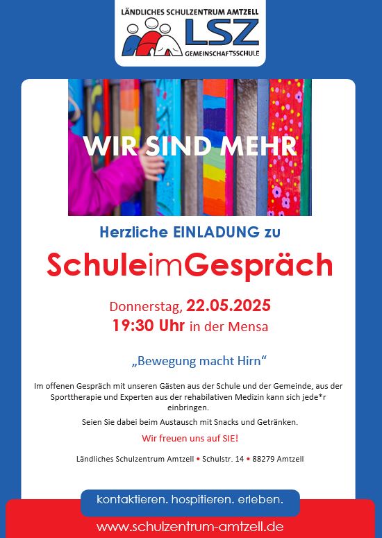 Einladung zu Schule im Gespräch
